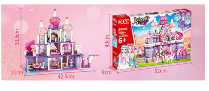 Конструктор Candy Castle, Gudi, Модел 30004, Сладък замък, 976 части