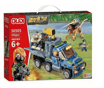 Конструктор Gudi, Clash of The Dinosaurs, Сблъсъкът на динозаврите, Модел 50505, 396 части