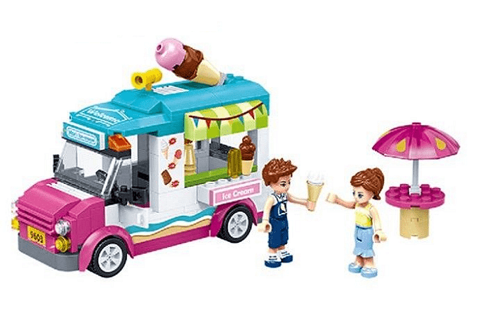 Конструктор Gudi, Ice Cream Van, Камион за сладолед, Модел 960, 228 части3