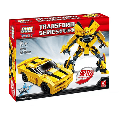 Конструктор Gudi Transform Series 8711, Спортна кола, 238 части