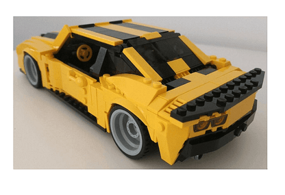 Конструктор Gudi Transform Series 8711, Спортна кола, 238 части
