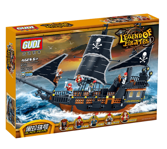 Конструктор  Legent of pirates, Пиратски кораб, 652 части