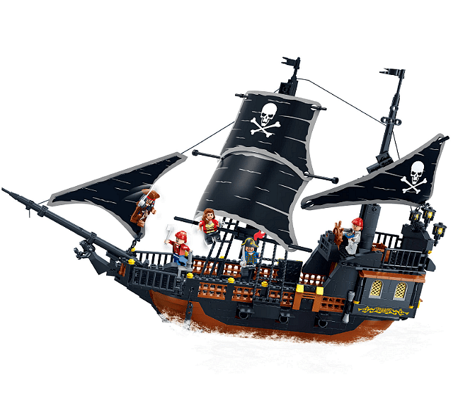 Конструктор  Legent of pirates, Пиратски кораб, 652 части