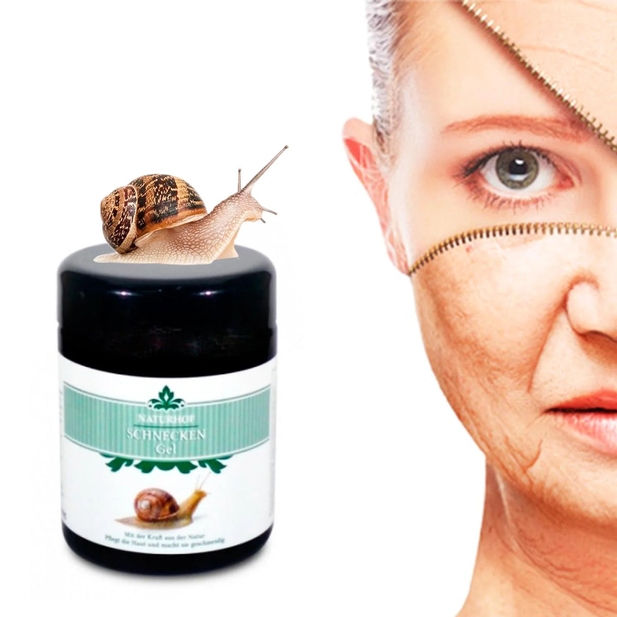 Крем от охлюви Schnecken Gel Naturhof в стъклен буркан 100ml