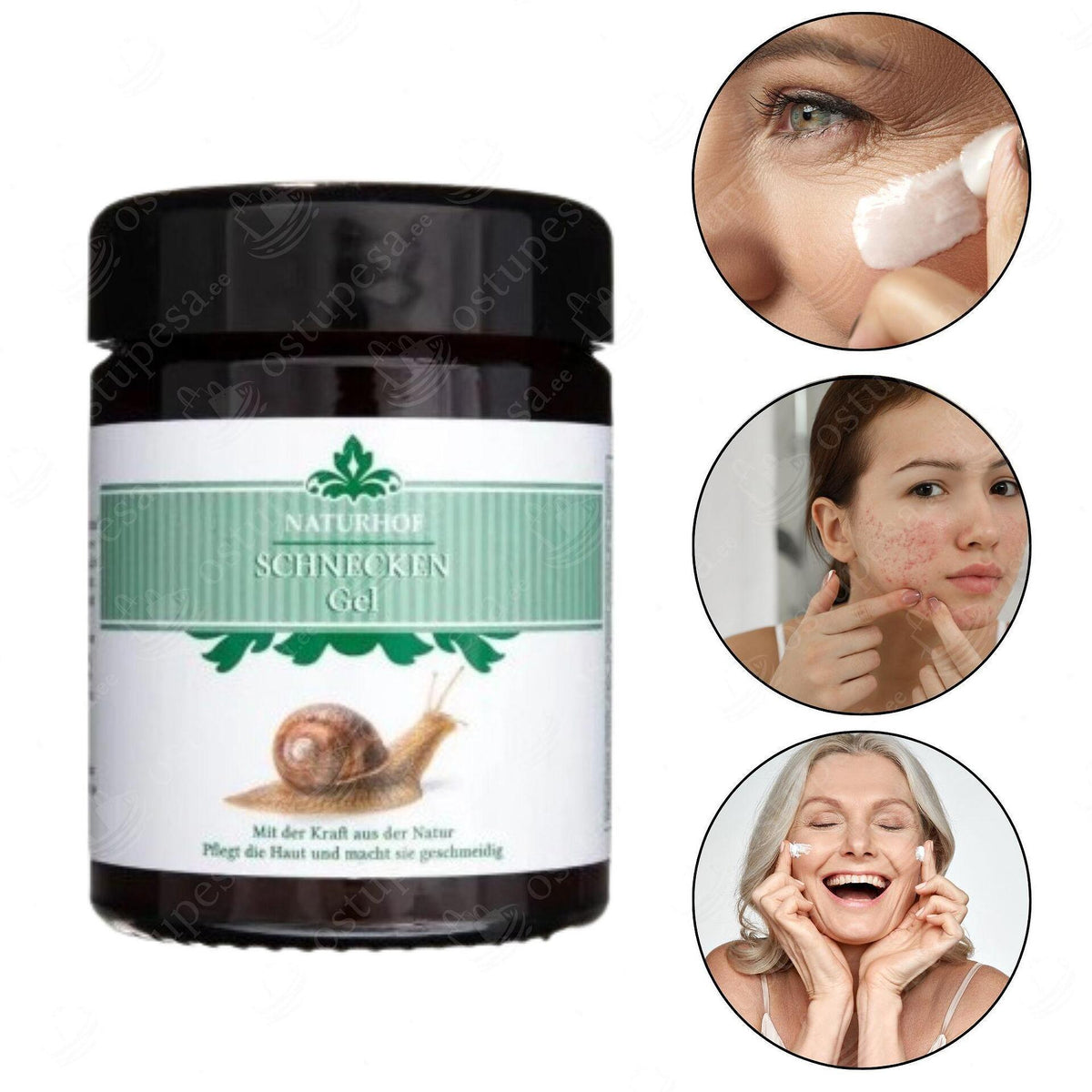 Крем от охлюви Schnecken Gel Naturhof в стъклен буркан 100ml