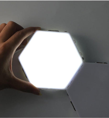 Квантова светодиодна шестоъгълна LED лампа 5бр. комплект 12W