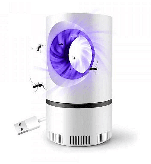 Лампа-капан всумкваща комари с USB, Фотокаталитична, Бяла
