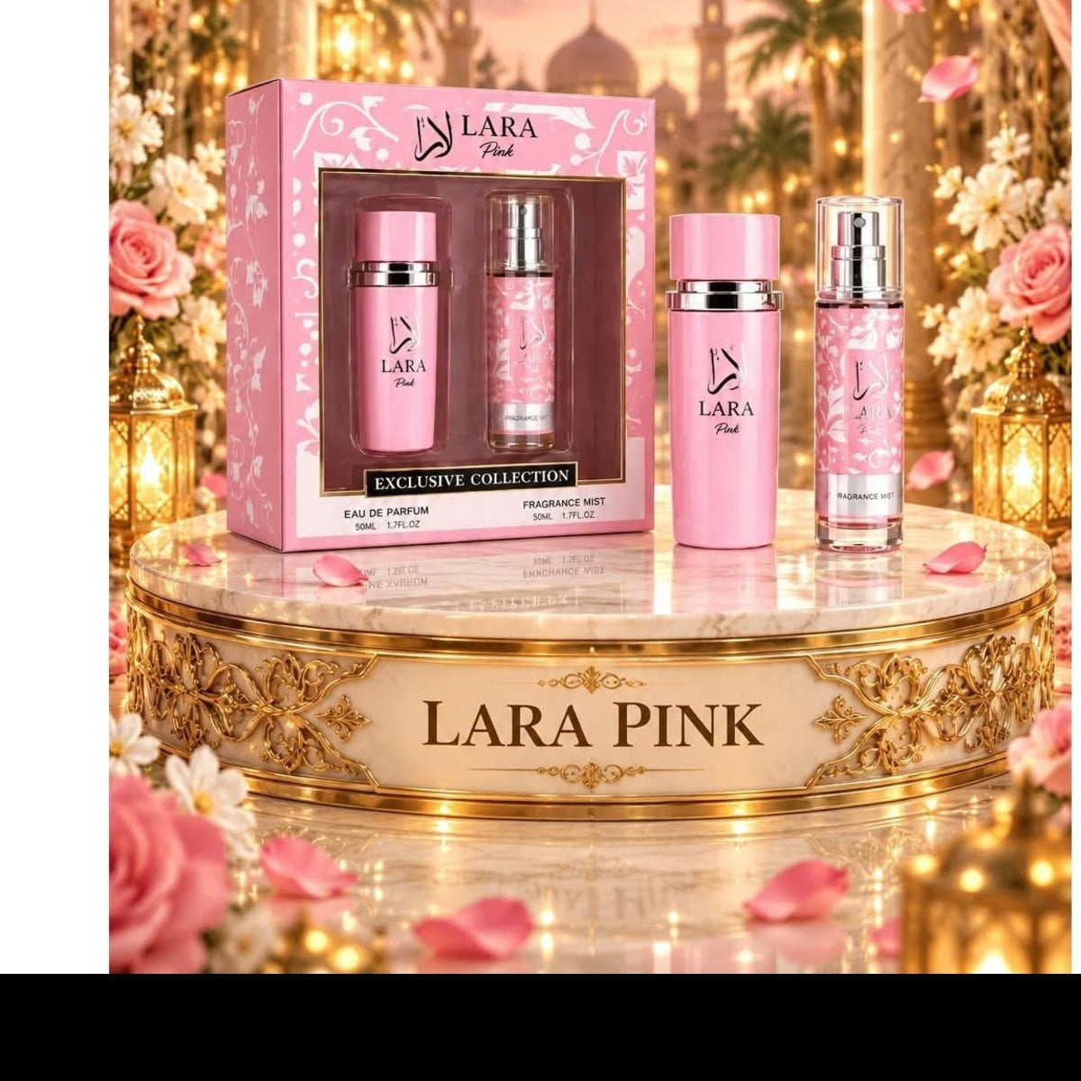 Manasik Lara Pink комплект парфюм 50 мл и мист 50 мл