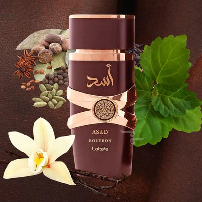 Lattafa Asad Bourbon, Парфюм за мъже 100ml (вдъхновен от Azzaro The Most Wanted)