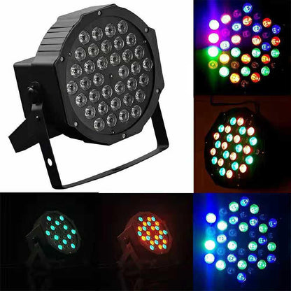 Мощен прожектор за украса LED Mini Flat Par Light OEM, 4 режима, 36 led диода