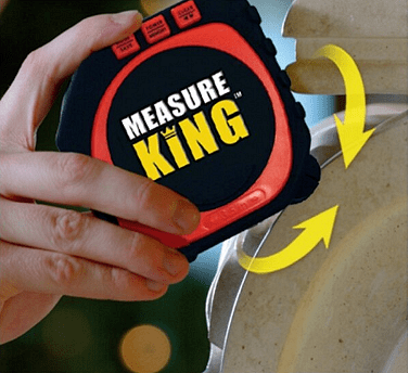Лазерна ролетка King Measure, LED дисплей със задно осветяване, 3в1
