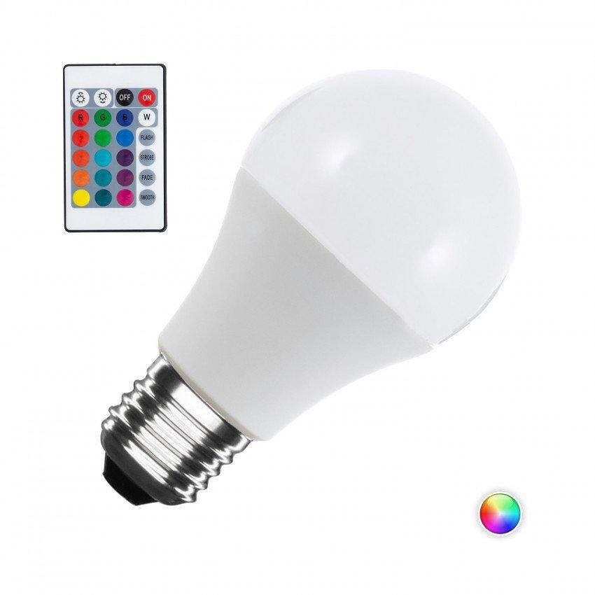 LED RGB крушка с дистанционно 16 цвята