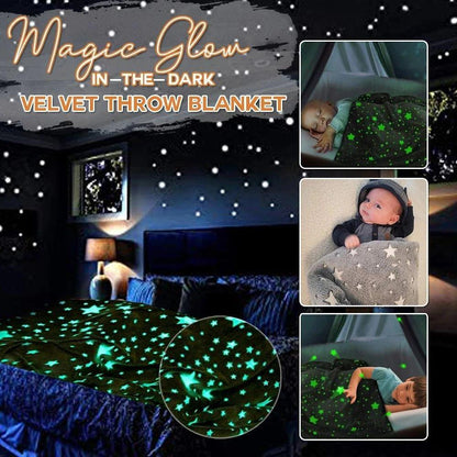 Магическо флуоресцентно пухено одеяло 150x120 см. Magic Blanket