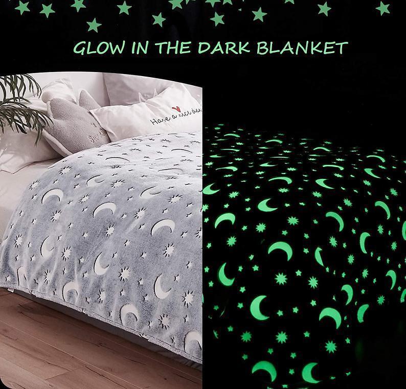 Магическо флуоресцентно пухено одеяло 150x120 см. Magic Blanket