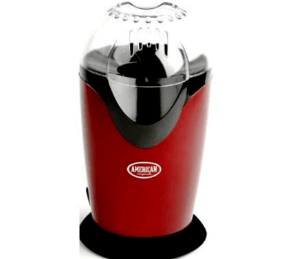Машина за пуканки, 1200 W, Модерен дизайн, Предпазно покритие, Червена