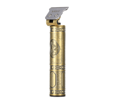 Машинка за подстригване VGR V-085, 10 W, Закалено острие, Четка за почистване, USB кабел за зареждане, Златен
