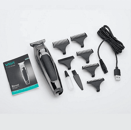 Машинка за подстригване VGR V030, Безжична, USB зареждане, Черна