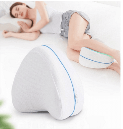LEG PILLOW Мемори възглавница за крака с анатомична извивка Sleepy, Бяла