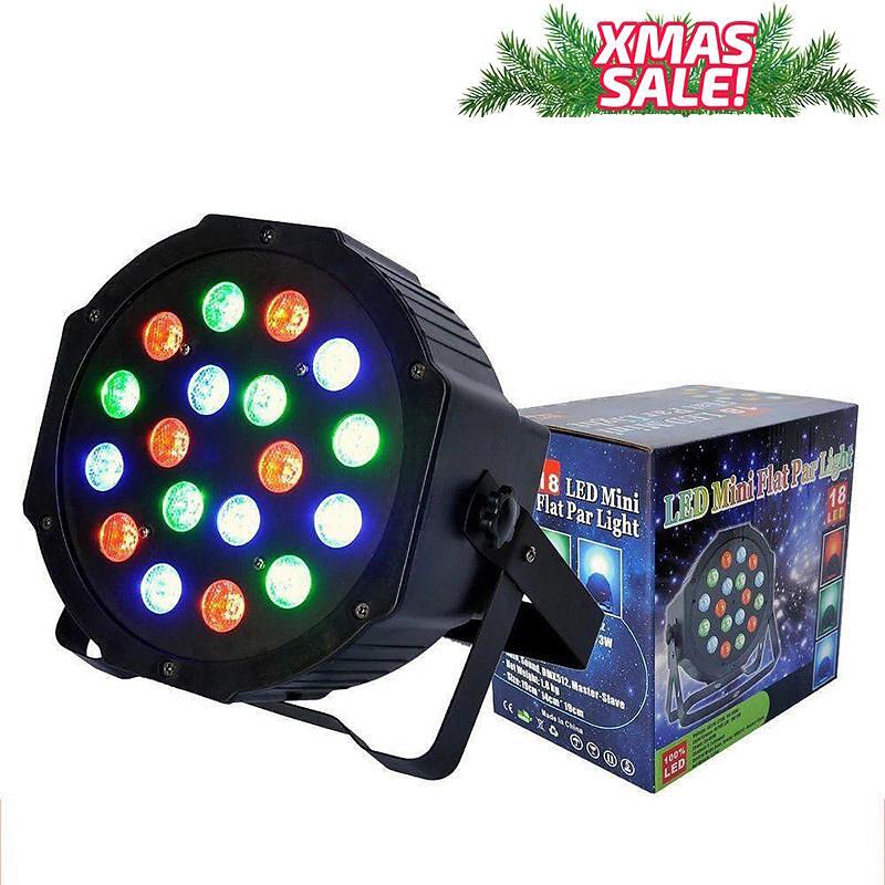 Мощен прожектор за украса LED Mini Flat Par Light OEM, 4 режима, 36 led диода