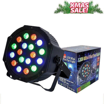 Мощен прожектор за украса LED Mini Flat Par Light OEM, 4 режима, 36 led диода