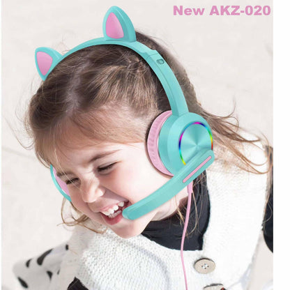 Музикални Светещи котешки слушалки за уши AZK-020