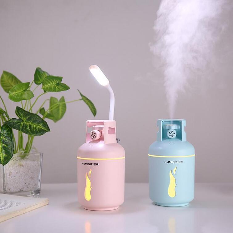 Овлажнител за въздух Gas Tank Humidifier 300 ML + Лампа
