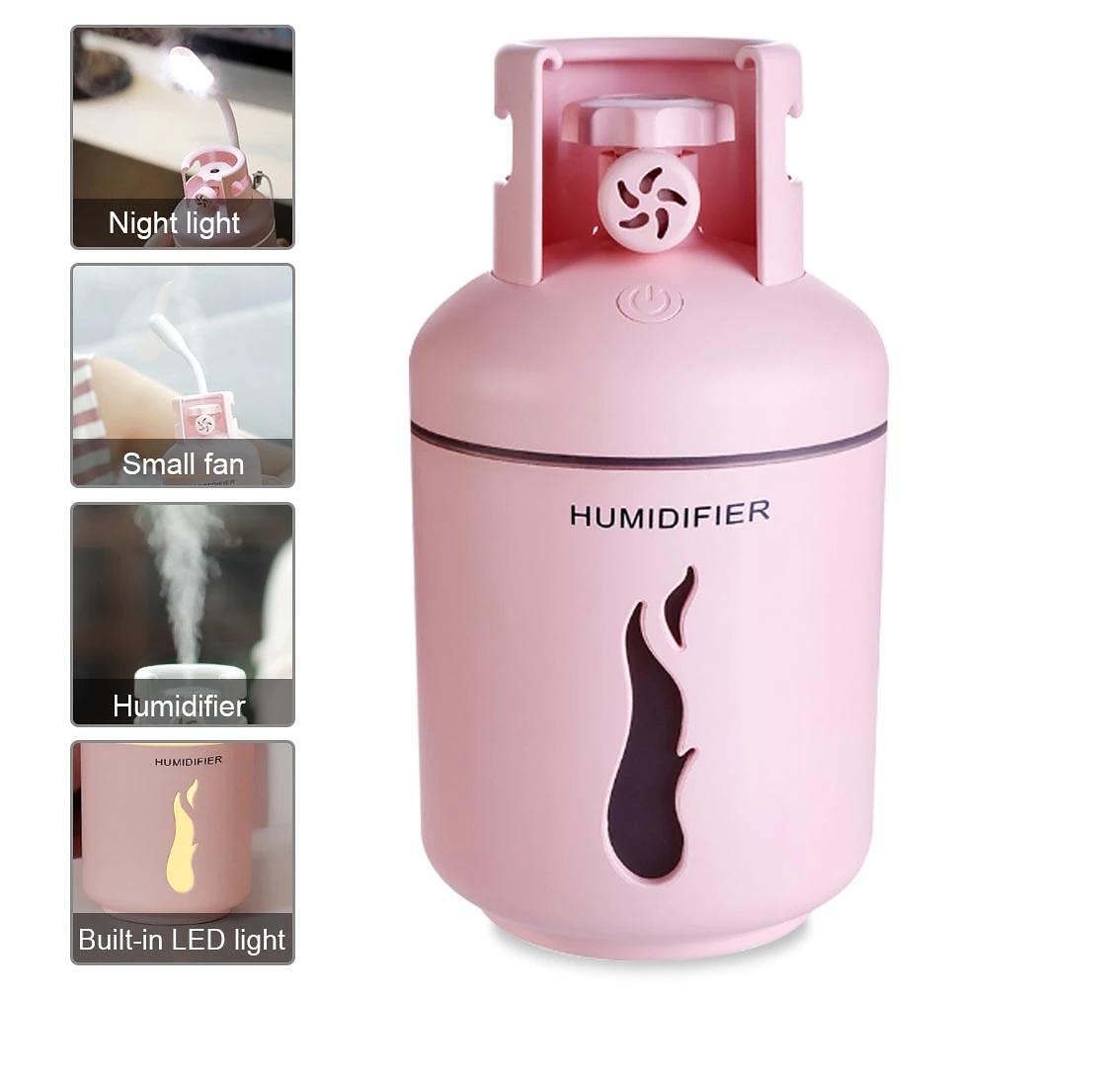 Овлажнител за въздух Gas Tank Humidifier 300 ML + Лампа