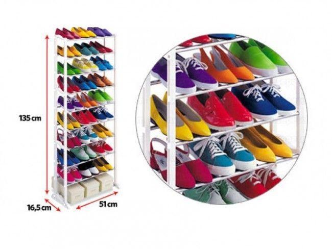 Подвижен стелаж за 30 чифта обувки- Shoe Rack