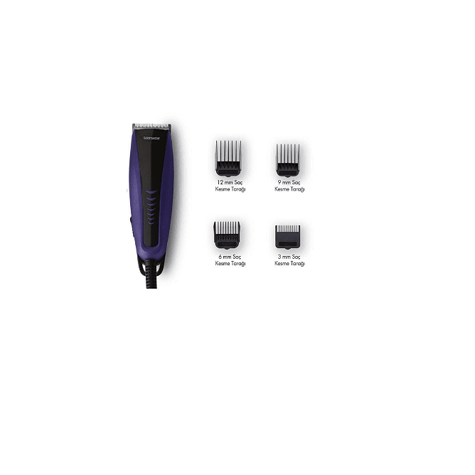 Професионална машинка за подстригване, GoldMaster, 6W мощен и безшумен мотор, Синя
