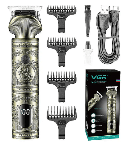 Професионална машинка за подстригване VGR, V-962, Акумулаторна, Сребриста