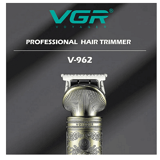Професионална машинка за подстригване VGR, V-962, Акумулаторна, Сребриста