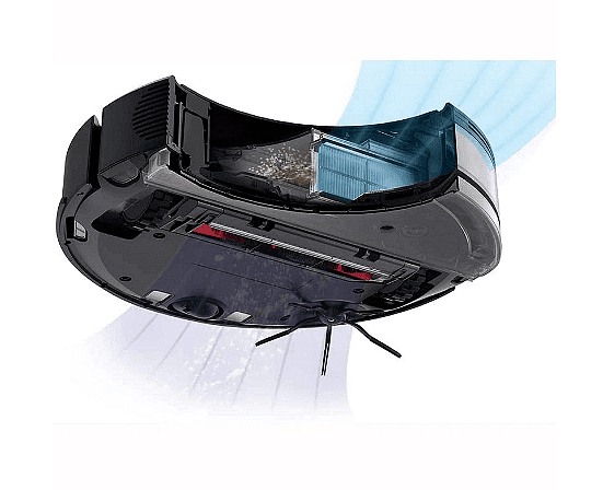Робот прахосмукачка Roborock S6 MaxV, ReactiveAI, Навигация LiDAR, 5200 mAH, Автономия 3 ч, Moп, WiFi, Черен