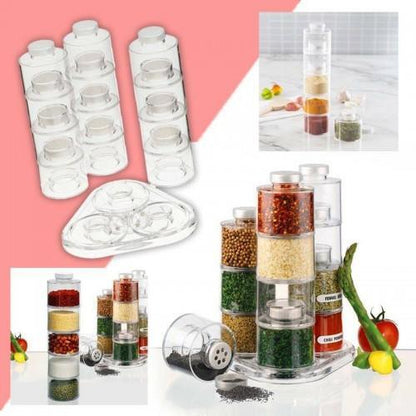 Сет кутии за подправки SPICE TOWER CAROUSEL