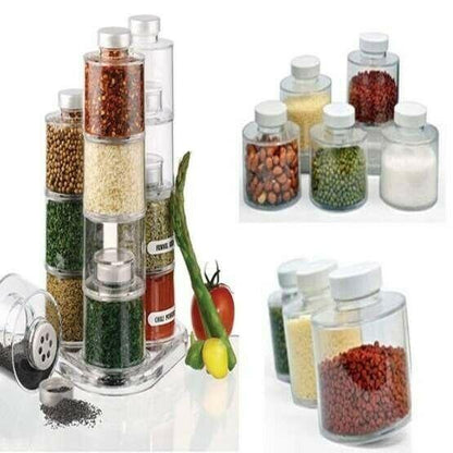 Сет кутии за подправки SPICE TOWER CAROUSEL