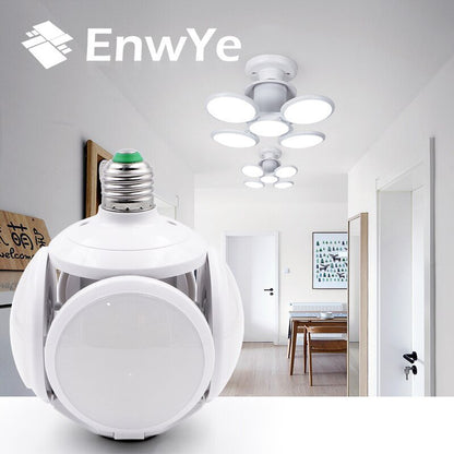 Сгъваема LED лампа с форма на футболна топка 60W, 7200K