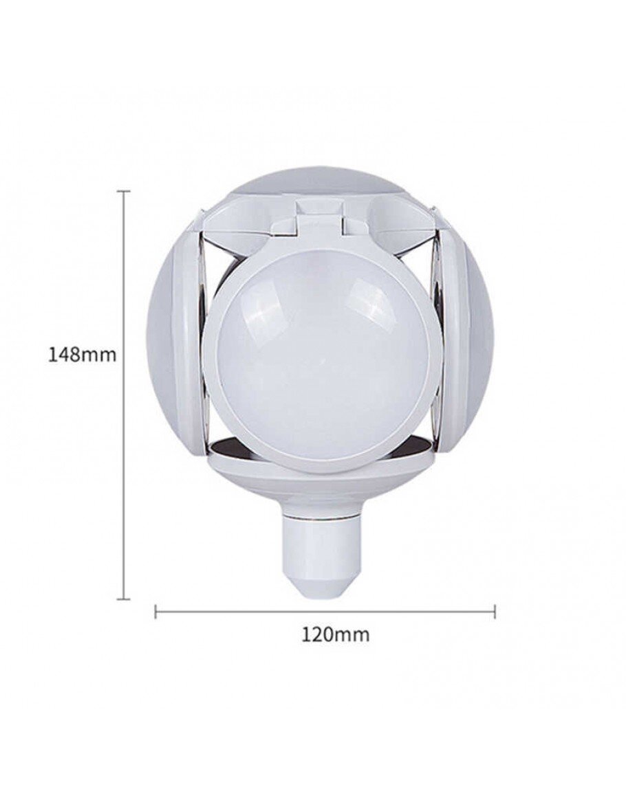 Сгъваема LED лампа с форма на футболна топка 60W, 7200K
