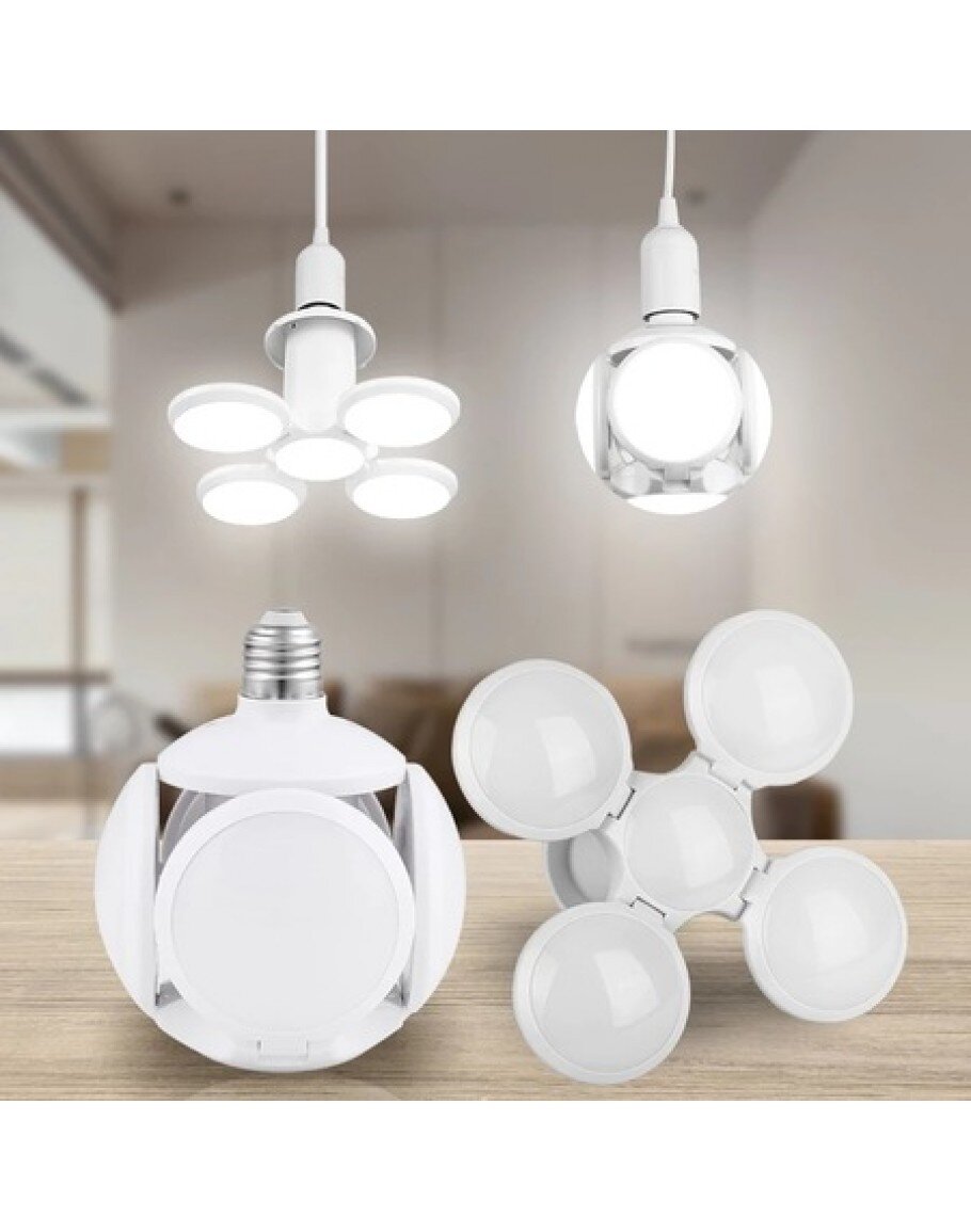 Сгъваема LED лампа с форма на футболна топка 60W, 7200K