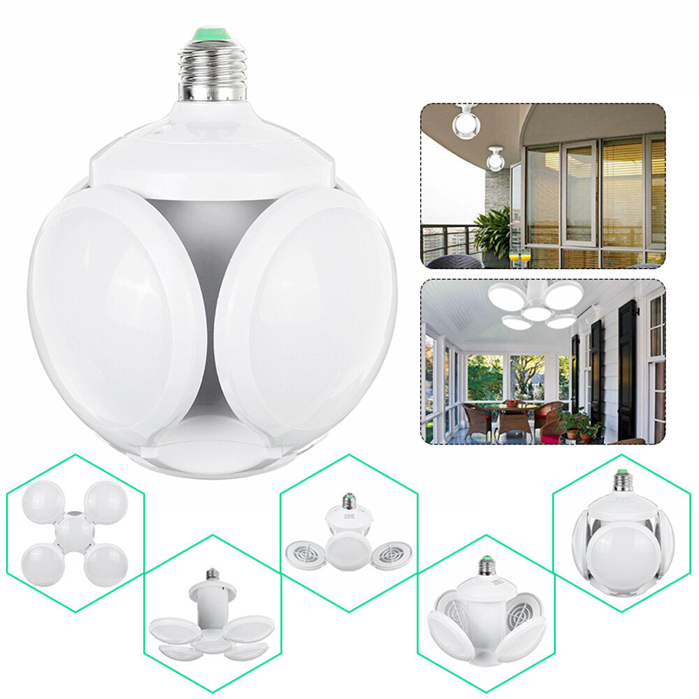 Сгъваема LED лампа с форма на футболна топка 60W, 7200K