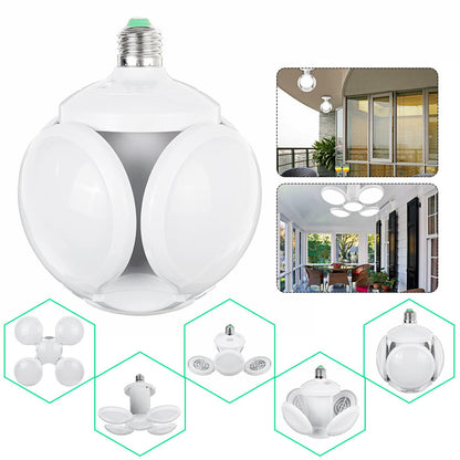 Сгъваема LED лампа с форма на футболна топка 60W, 7200K
