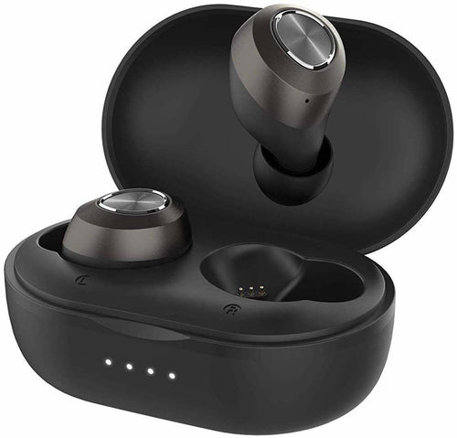 Слушалки безжични с микрофон Lenovo - HT10, TWS, черни
