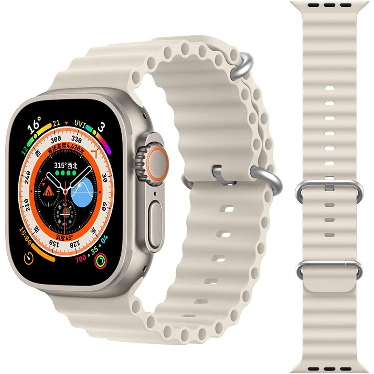 Смарт часовник, S8+, 49mm Възможност за провеждане на разговори, Безжично зареждане, Унисекс