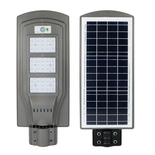 СОЛАРНА ЛАМПА С ДАТЧИК ЗА ДВИЖЕНИЕ, 20, 40, 60,90W IP65 + стойка