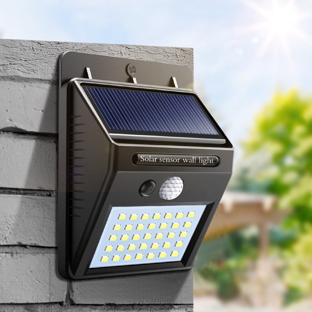 СОЛАРНА LED лампа 30LEDs диода IP65 водоустойчива 4W