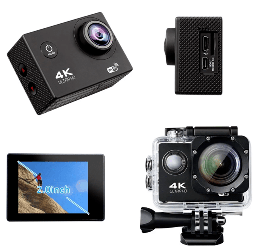 Спортна екшън камера, 4K с WIFI, 12 MP