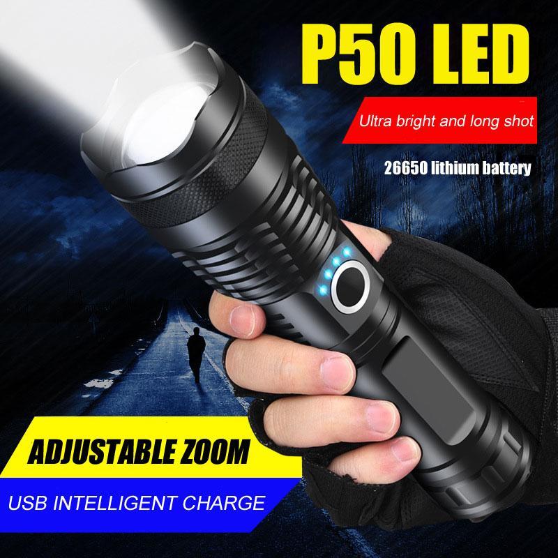 Супер Мощен LED Фенер P50