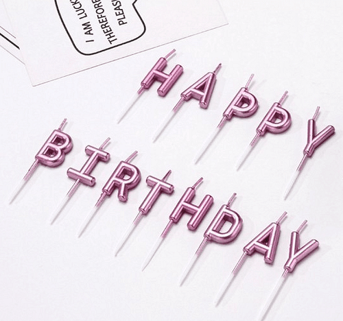Свещички за торта за рожден ден, Happy Birthday