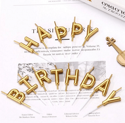 Свещички за торта за рожден ден, Happy Birthday