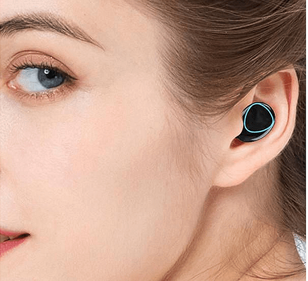 Светещи bluetooth слушалки с HD LED дисплей, TWS, Калъф за зареждане,М10, 9D, EarBuds, Черни