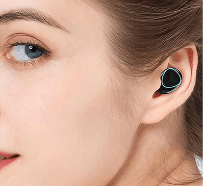 Светещи bluetooth слушалки с HD LED дисплей, TWS, Калъф за зареждане,М10, 9D, EarBuds, Черни