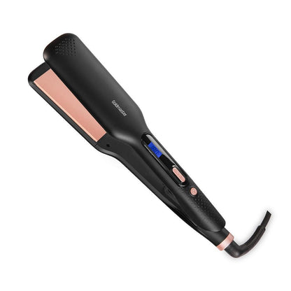 Турмалинова преса за коса Defne, GoldMaster, 60W, Цифров дисплей, 100-230C, Черна